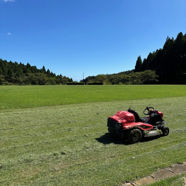 グリーンピア岩沼の芝生広場です！面積が広いため乗用芝刈機で定期的に草刈りをしています。

#グリーンピア岩沼
#岩沼市
#岩沼
#いわぬま
#芝生