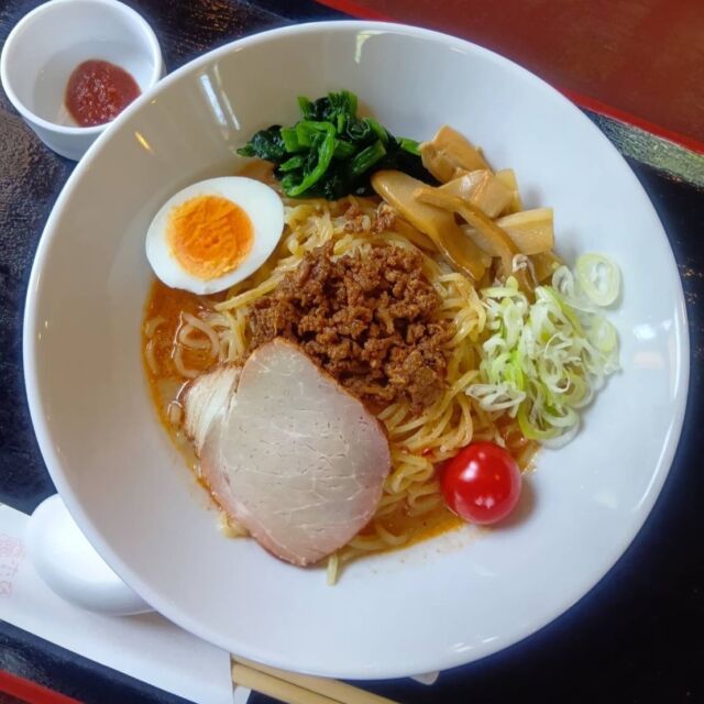 食菜館ひまわりの冷やし担々麺です！
夏季限定メニューで900円です。

#グリーンピア岩沼
#岩沼市
#岩沼
#いわぬま
#食菜館ひまわり
#レストラン
#ランチ
#昼食
#担々麺